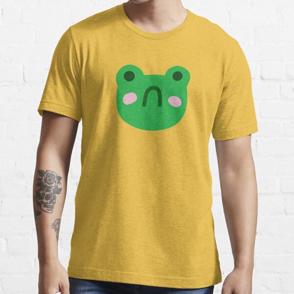 Sad Frog Kidcore with Black Background Essential T-Shirt for Sale