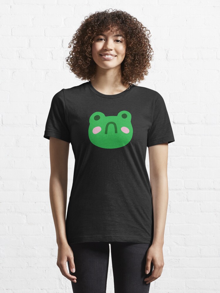 Sad Frog Kidcore with Black Background Essential T-Shirt for Sale