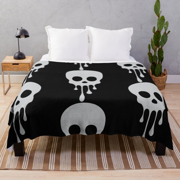 Item preview, Dripping Melting Skull Silhouette designed and sold by rawlingspryoxny.