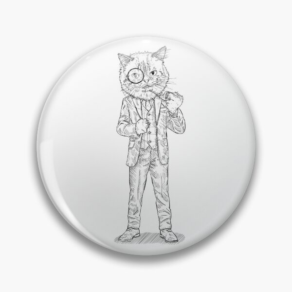 Item preview, Smart cat in suit designed and sold by Xanethia-shop.