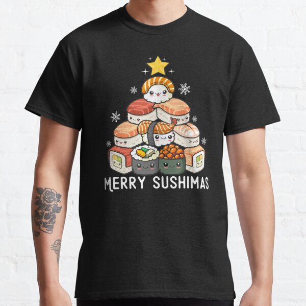 Christmas Sushi T-Shirts for Sale | Redbubble