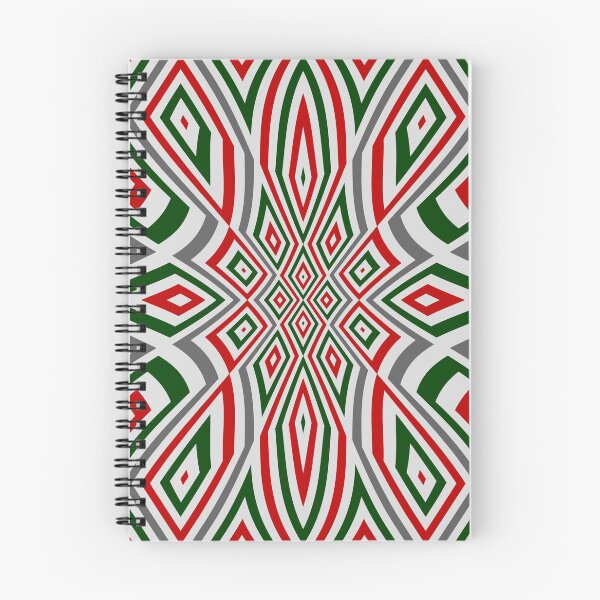 Item preview, Abstract geometric floral design red green designed and sold by aapshop.