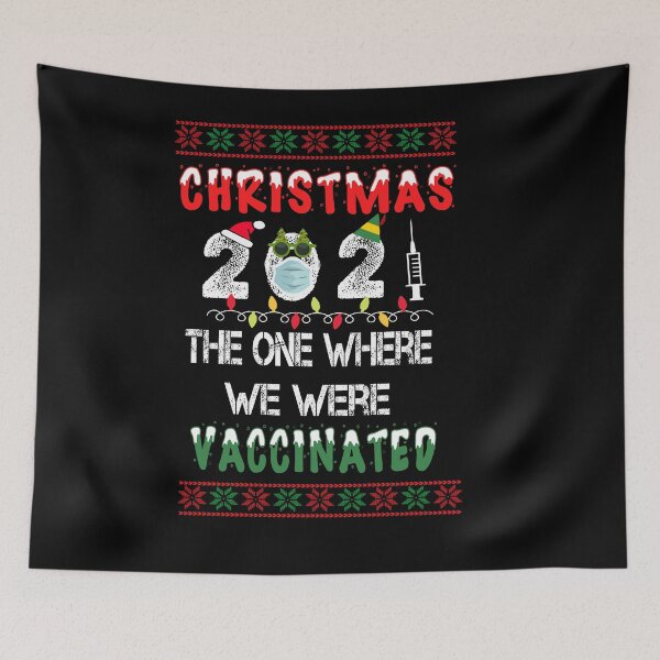Item preview,  Christmas 2021 - The One Where We Were Vaccinated 2021  Christmas Lights Ornament designed and sold by ilias13.