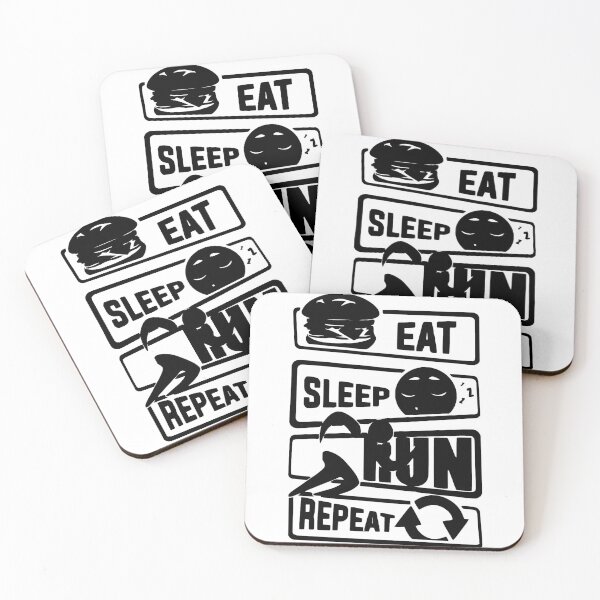 Artikelvorschau, Eat Sleep Run Repeat Love Running Morning Run Fitness Gift Premium Apparel Funny Holiday Xmas entworfen und verkauft von DesignByHeartUK.