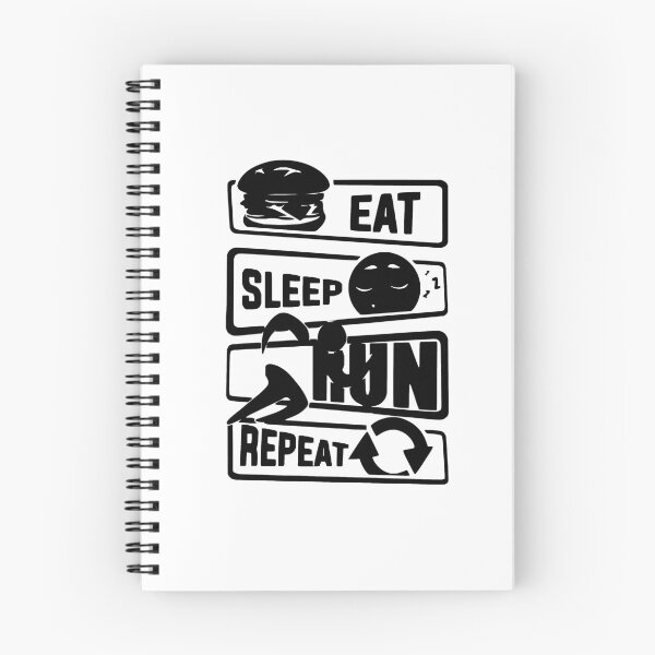 Artikelvorschau, Eat Sleep Run Repeat Love Running Morning Run Fitness Gift Premium Apparel Funny Holiday Xmas entworfen und verkauft von DesignByHeartUK.
