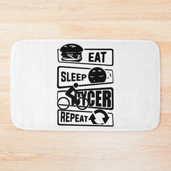 Item preview, Eat Sleep Cycling Repeat Cycler Cool Bike Born to Ride Evolution of Mountain Bike  Love Bike Gift Premium Apparel Funny Holiday Xmas designed and sold by DesignByHeartUK.