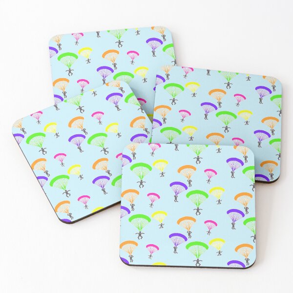 Item preview, Color invasion by parachuting - funny pattern designed and sold by Xdelacra.