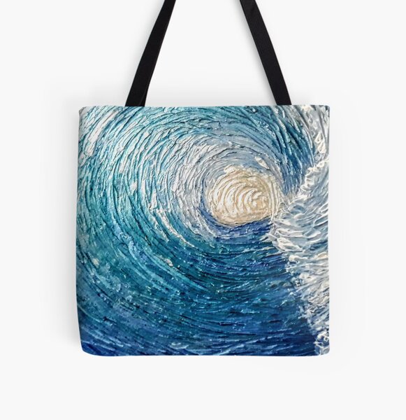Oceanic wave All Over Print Tote Bag