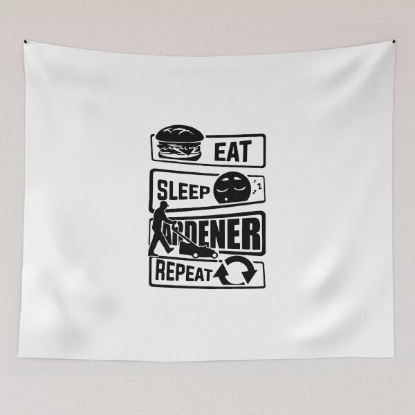 Aperçu de l'œuvre Eat Sleep Gardening Repeat Love Gardener Keep Calm Enjoy Gardening Planting Clean Garden Funny Target Idea Gift Premium Apparel Funny Holiday Xmas créée et vendue par DesignByHeartUK.