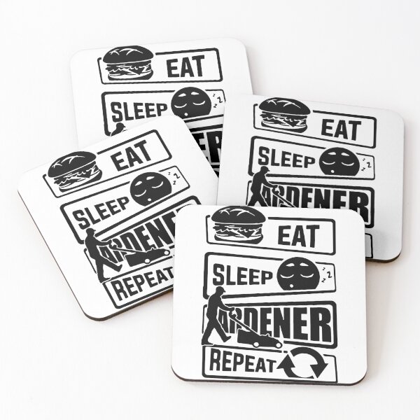 Artikelvorschau, Eat Sleep Gardening Repeat Love Gardener Keep Calm Enjoy Gardening Planting Clean Garden Funny Target Idea Gift Premium Apparel Funny Holiday Xmas entworfen und verkauft von DesignByHeartUK.