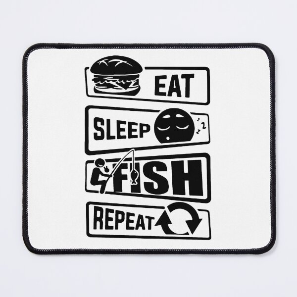 Item preview, Eat Sleep Fishing Repeat Love Fishing Born to Fish Gift Premium Apparel Funny Holiday Xmas designed and sold by DesignByHeartUK.