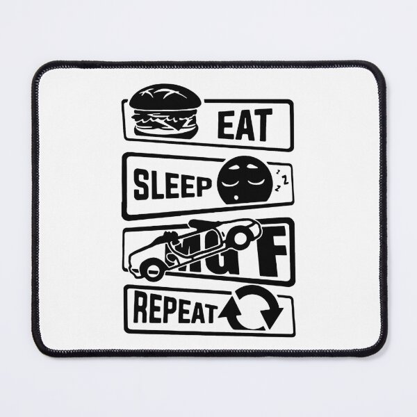 Item preview, Eat Sleep MGF Repeat Love Sports Car Supra GTR Skyline Art Design Happy Apparel Essential Inspiration Joy Mood Funny designed and sold by DesignByHeartUK.