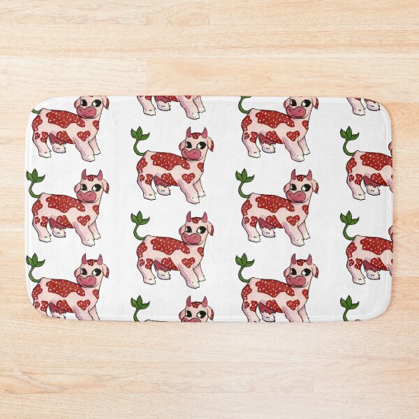 Item preview, adorable strawberry cow designed and sold by RuthAzul.
