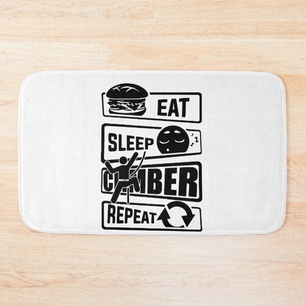 Item preview, Eat Sleep Climbing Repeat Love Hiking born to climb Art Design Happy Apparel Essential Inspiration Joy Mood Funny designed and sold by DesignByHeartUK.