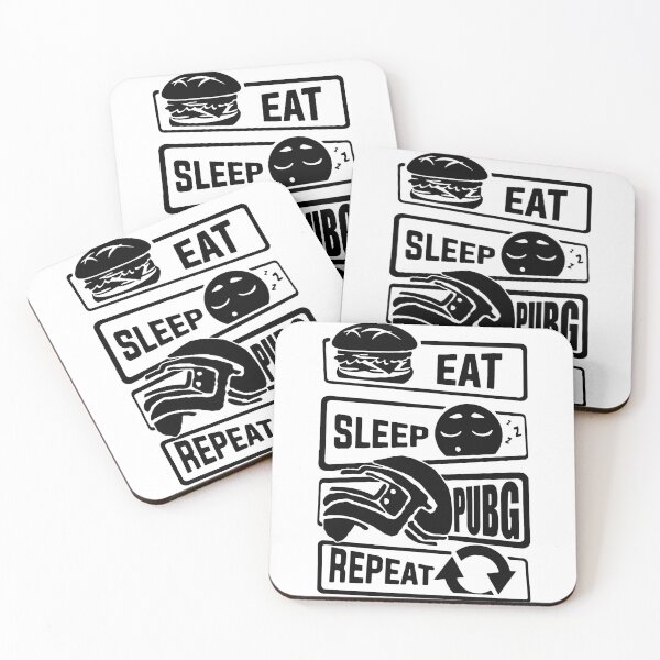 Item preview, Eat Sleep Pubg Repeat Love Gaming Nerd Gammer Video Games Art Design Happy Apparel Essential Inspiration Joy Mood Funny designed and sold by DesignByHeartUK.