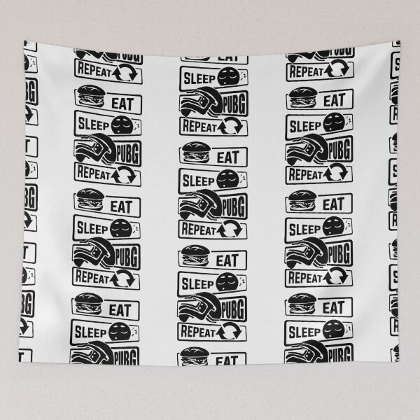 Item preview, Eat Sleep Pubg Repeat Love Gaming Nerd Gammer Video Games Art Design Happy Apparel Essential Inspiration Joy Mood Funny designed and sold by DesignByHeartUK.