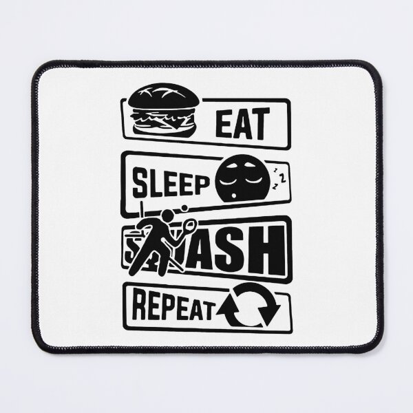 Item preview, Eat Sleep squash Repeat Love Squash sports Funny Saying Art Design Happy Apparel Essential Inspiration Joy Mood Funny designed and sold by DesignByHeartUK.