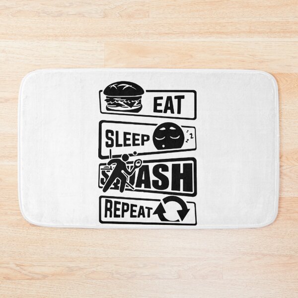 Item preview, Eat Sleep squash Repeat Love Squash sports Funny Saying Art Design Happy Apparel Essential Inspiration Joy Mood Funny designed and sold by DesignByHeartUK.