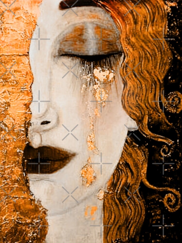 Discover Gustav Klimt | Art Nouveau Symbolism | "Freya's Tears" Premium Matte Vertical Poster