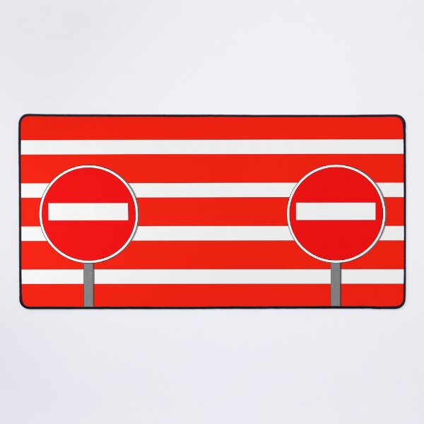 Item preview, traditional NO ENTRY sign in bright red and white designed and sold by mister-john.