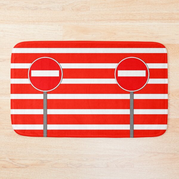 Item preview, traditional NO ENTRY sign in bright red and white  designed and sold by mister-john.