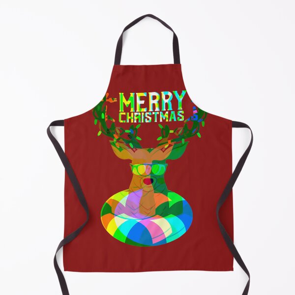 Item preview, Merry Christmas Deer Psychedelic Red designed and sold by joanaoberg.