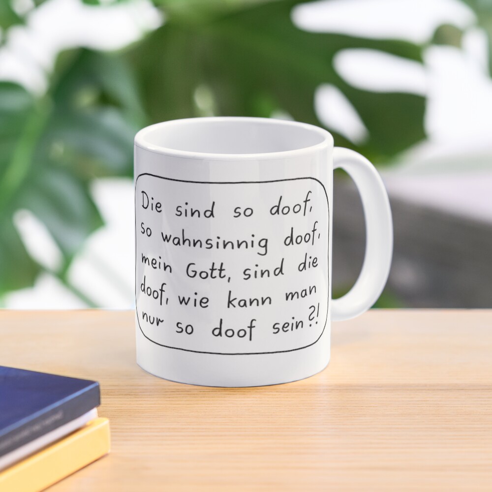 Fassungslose Tasse (weiß) Kaffeebecher