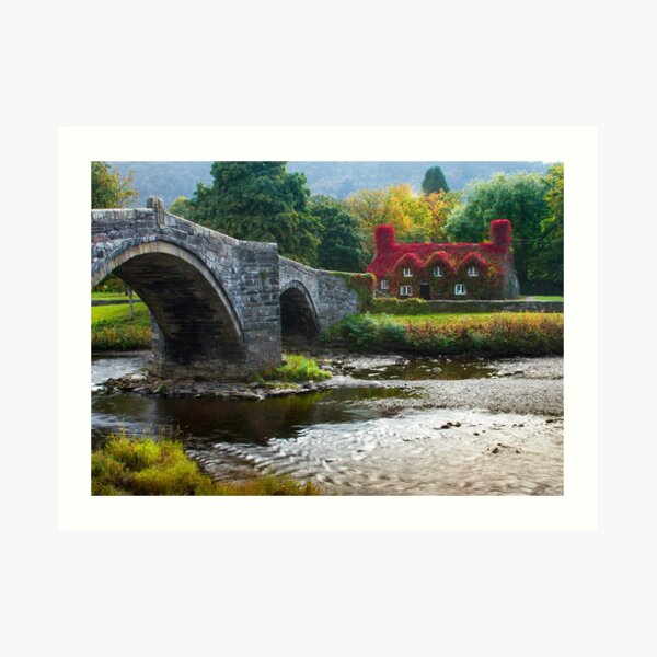 Wales - Llanrwst Cottage Art Print