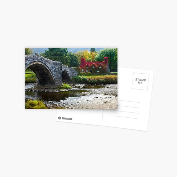 Wales - Llanrwst Cottage Postcard