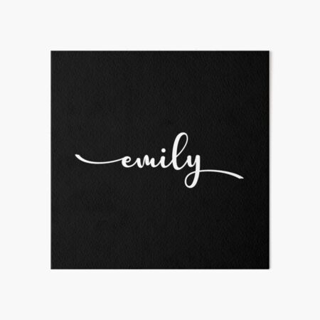 Emily Calligraphy Notebook by Word Minimalism