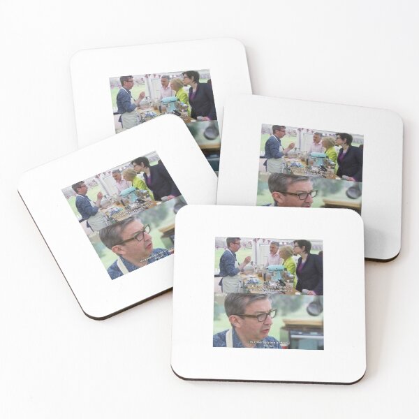 Item preview, Funny cheesy bisquit meme sticker from great british baking show designed and sold by TheBritishShop.