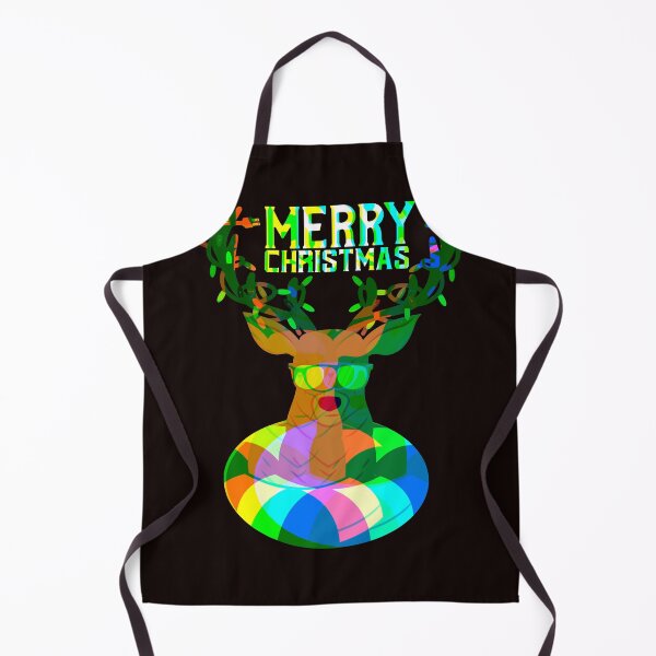 Item preview, Merry Christmas Deer Psychedelic Black designed and sold by joanaoberg.