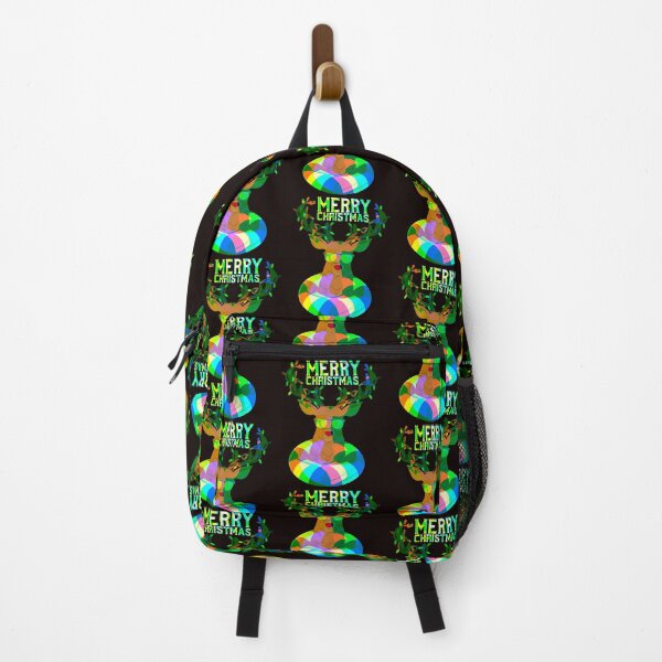 Item preview, Merry Christmas Deer Psychedelic Black designed and sold by joanaoberg.