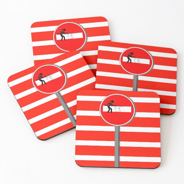 Item preview, CARTOON Saw Mill NO ENTRY in red and white  designed and sold by mister-john.