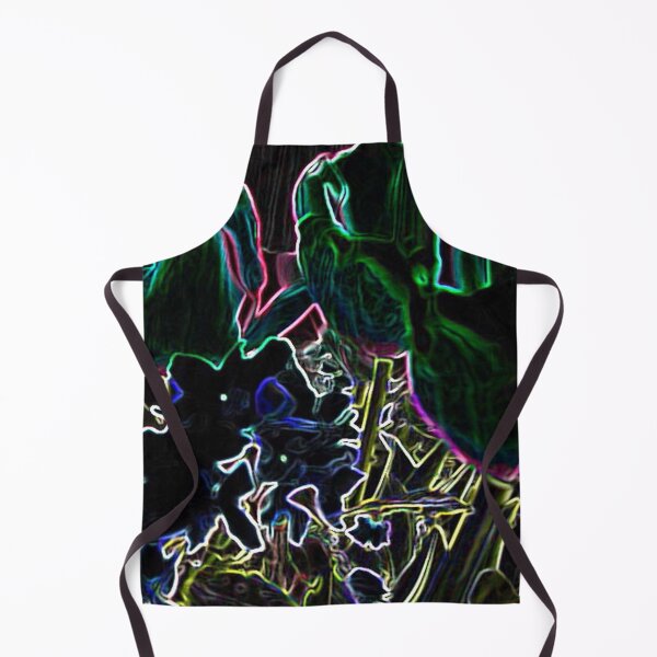 Item preview, Multi-Colored Tulips Flowers Neon Abstract Black Background designed and sold by JariHawk.