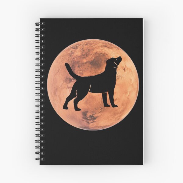 Artikelvorschau, Labrador-Hunde-Silhouette in Mars Labrador-Liebhabergeschenk entworfen und verkauft von alaechamlal.
