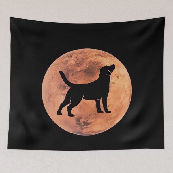 Item preview, labrador Dog Silhouette in Mars labrador lover gift designed and sold by alaechamlal.