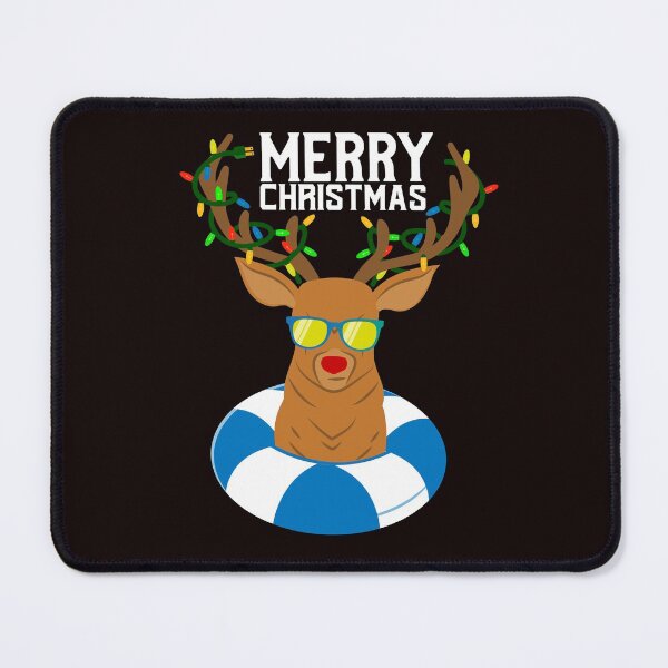 Item preview, Merry Christmas Deer in the summer Black designed and sold by joanaoberg.