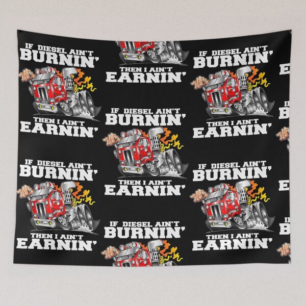Item preview, Funny Diesel Truck Driver Big Rig Cabover Truckers designed and sold by rawlingspryoxny.