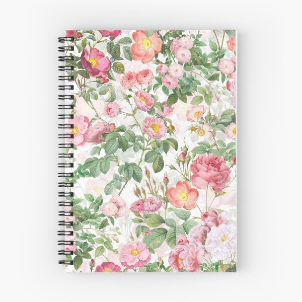 Item preview, Blush Redouté Roses Botanical Garden on white Nightgarden designed and sold by UtArt.