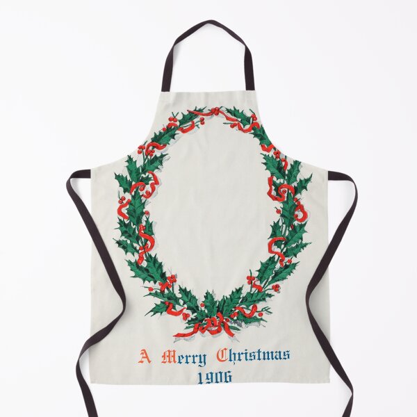 Item preview, Christmas dinner with holly wreath (1906) from The Buttolph collection of menus designed and sold by Designedbysm.