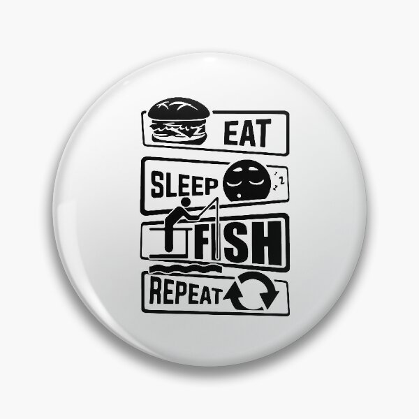 Item preview, Eat Sleep Fishing Repeat Love Fishing Born to Fish Gift Premium Apparel Funny Holiday Xmas designed and sold by DesignByHeartUK.