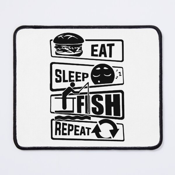 Item preview, Eat Sleep Fishing Repeat Love Fishing Born to Fish Gift Premium Apparel Funny Holiday Xmas designed and sold by DesignByHeartUK.