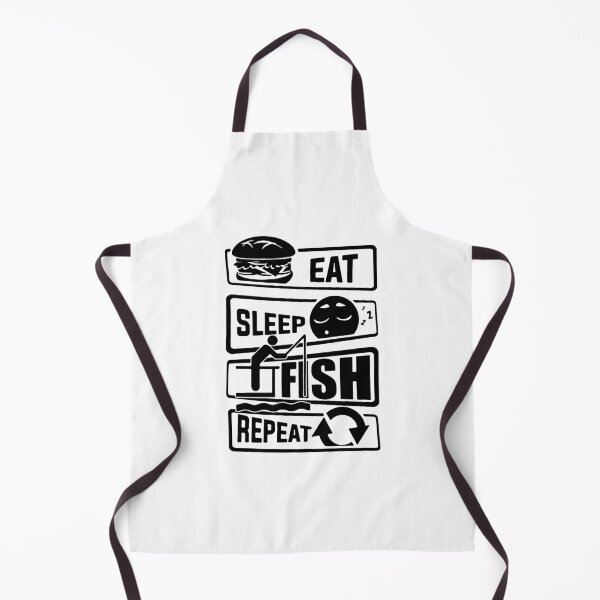 Item preview, Eat Sleep Fishing Repeat Love Fishing Born to Fish Gift Premium Apparel Funny Holiday Xmas designed and sold by DesignByHeartUK.
