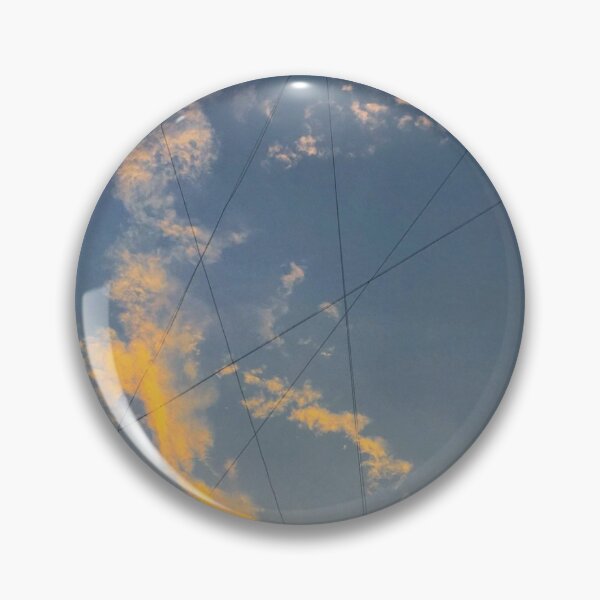 Item preview, Wires Under Blue Sky And Orange Clouds designed and sold by Artist Shruti Singh ⭐⭐⭐⭐⭐.