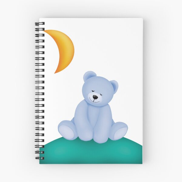 Item preview, Sleeping blue bear cub on hill designed and sold by Gardheim.