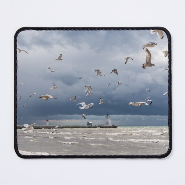 Item preview, Rough Flight at Port Dover Lighthouse designed and sold by Georgia Mizuleva.