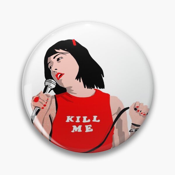 Artikelvorschau, Kathleen Hanna Riot Grrrl Bikini Kill Fan Art entworfen und verkauft von Mark Chambers.