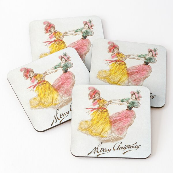 Item preview, Christmas Dinner Card with Women Dancing (1900) by Battery Park Hotel, Asheville, NYC designed and sold by Designedbysm.