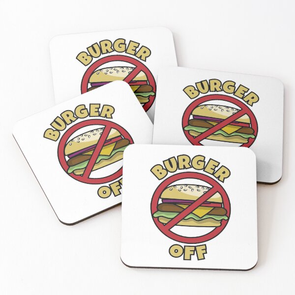 Item preview, Burger Off cartoon cheeseburger designed and sold by Phil Tessier Too.